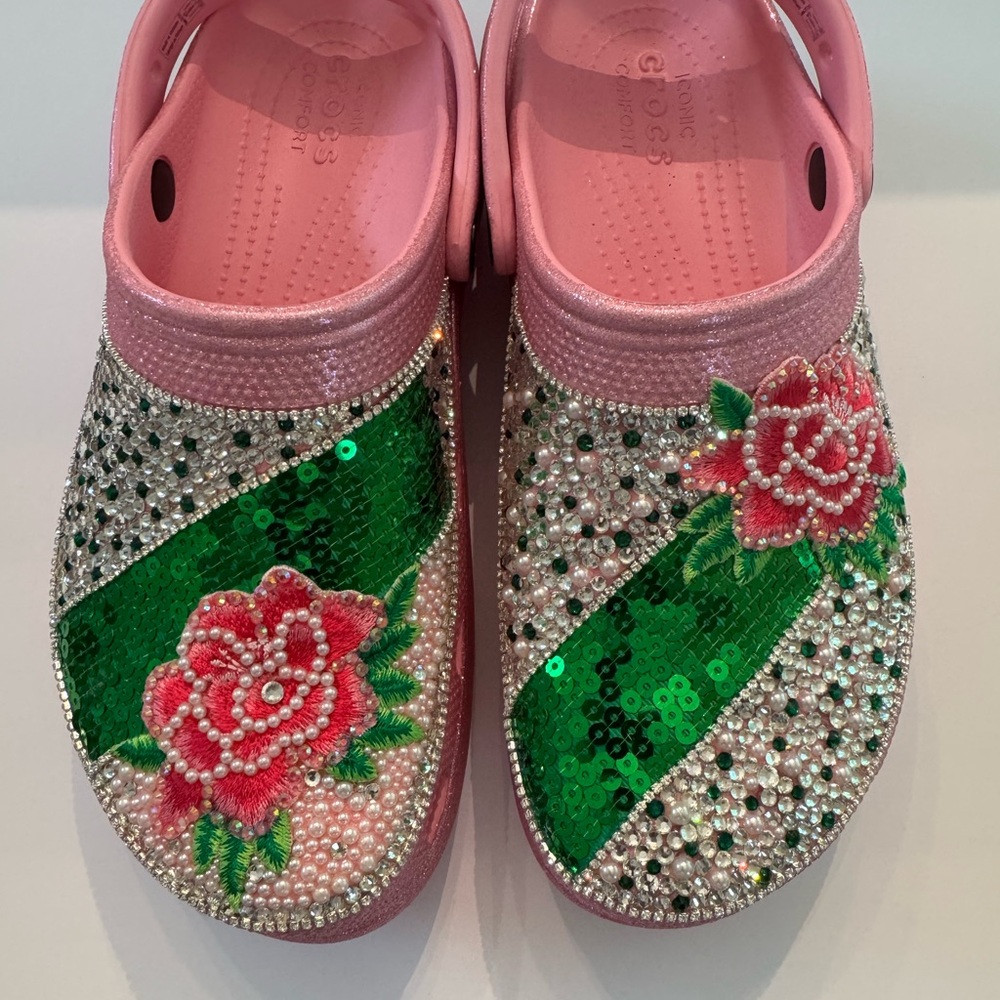 Pink & Green Crocs, AKA